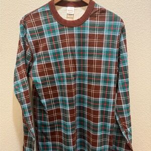 Hannah Anderson Christmas Plaid Long Sleeve Pajama Shirt & Pant